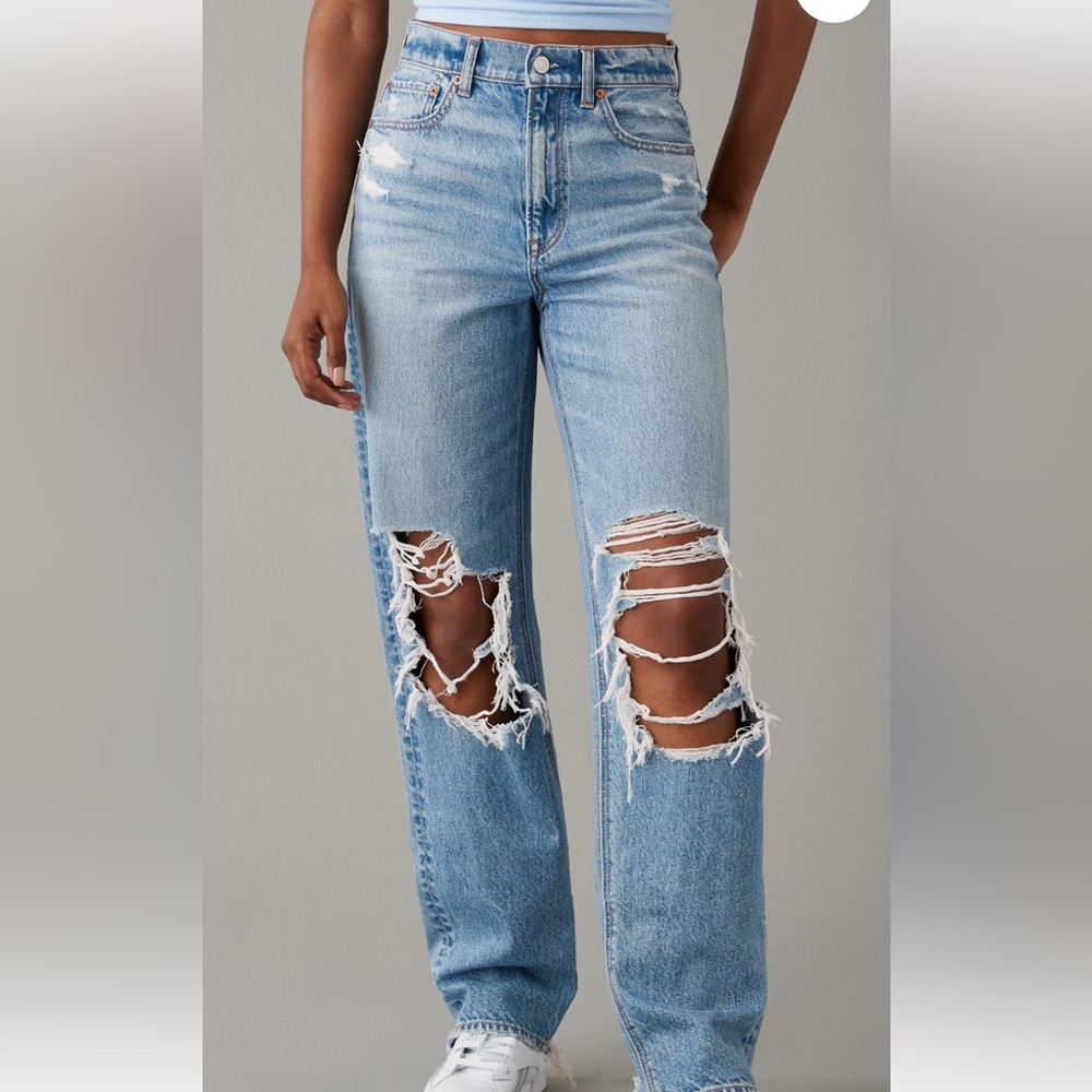 American Eagle Outfitters Blue Straight Leg Jeans